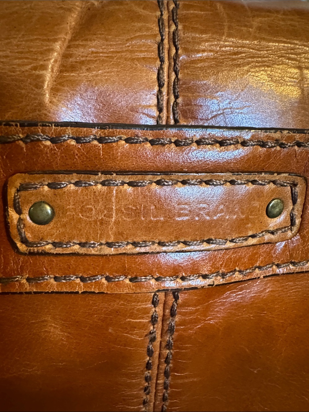 Fossil Men's Brown Leather Crossbody Messenger Bag - Picture 3 of 10
